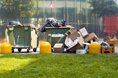 Post-clearance cleanup of a residential property